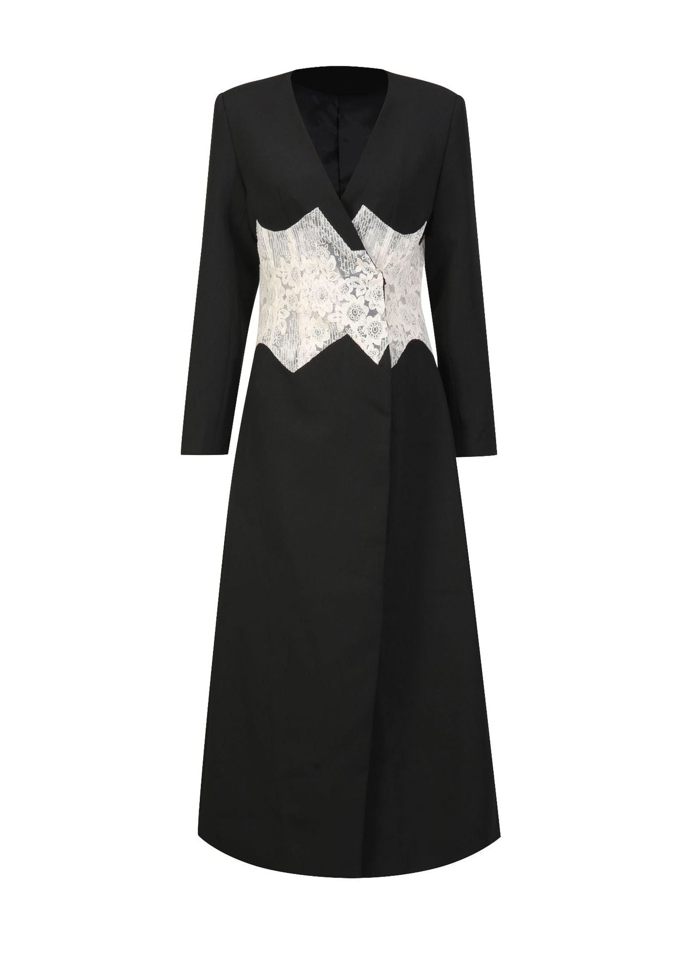 Fauna Embroidered Mesh Coat