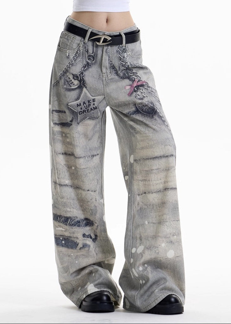 Dikeledi Star Print Jeans