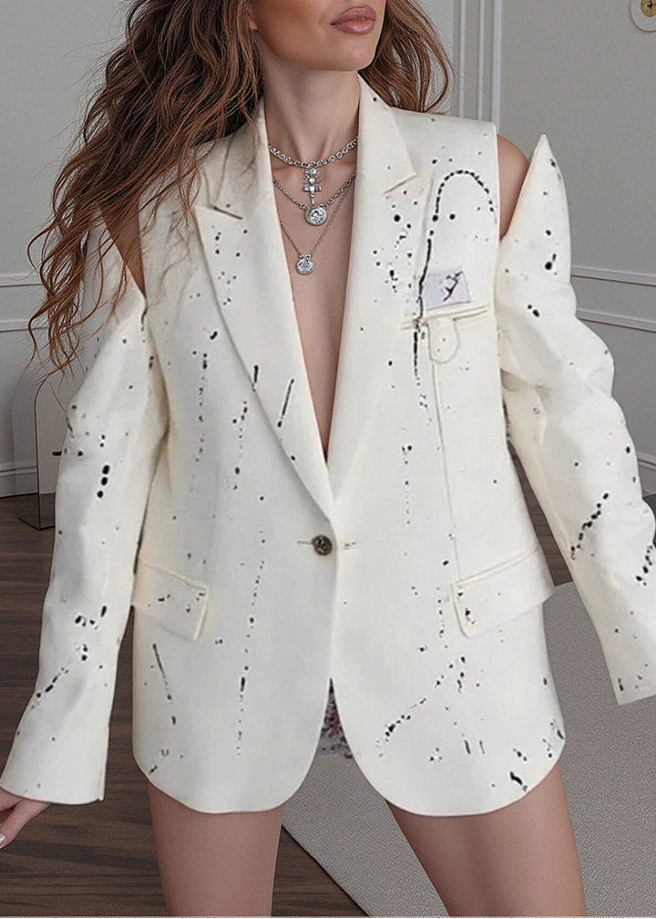 Claude Print Cutout Blazer
