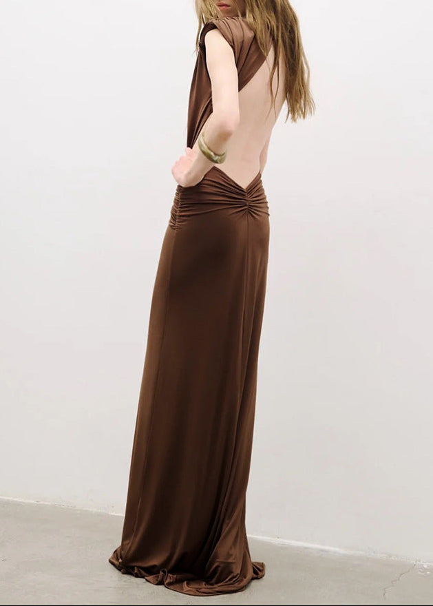 Emmerich Plunge Twist Maxi Dress