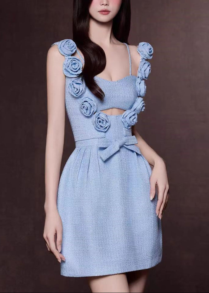 Dumitrita Flower Cutout Mini Dress