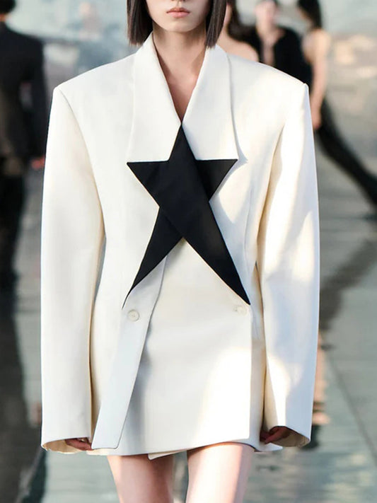 Kshiti Star Asymmetric Blazer