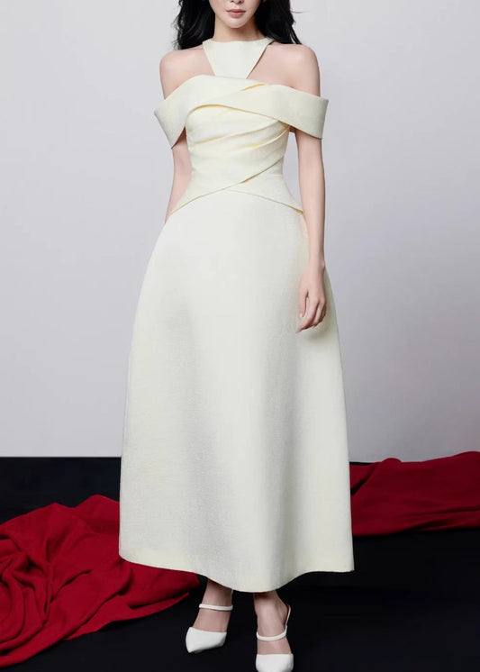 Farrah Off Shoulder Deconstruct Maxi Dress