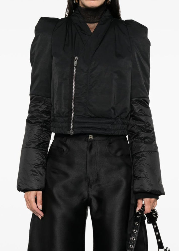 Astrid Deconstruct Zipper Fringe Cotton Jacket