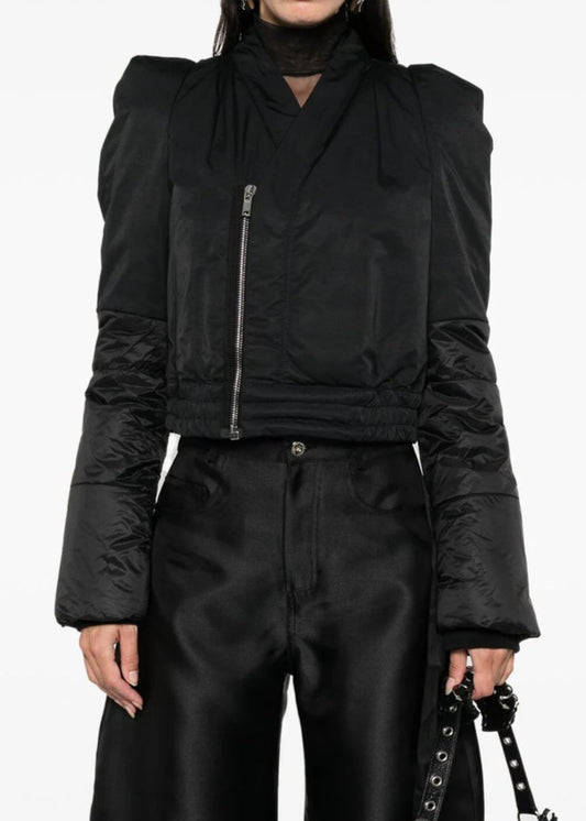 Astrid Deconstruct Zipper Fringe Cotton Jacket