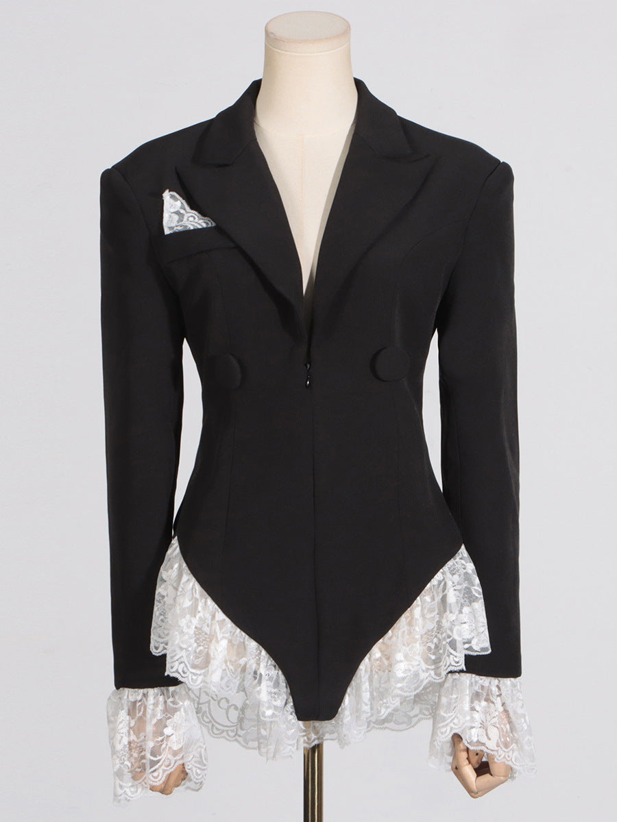 Amalia Lace Plunge Bodysuit