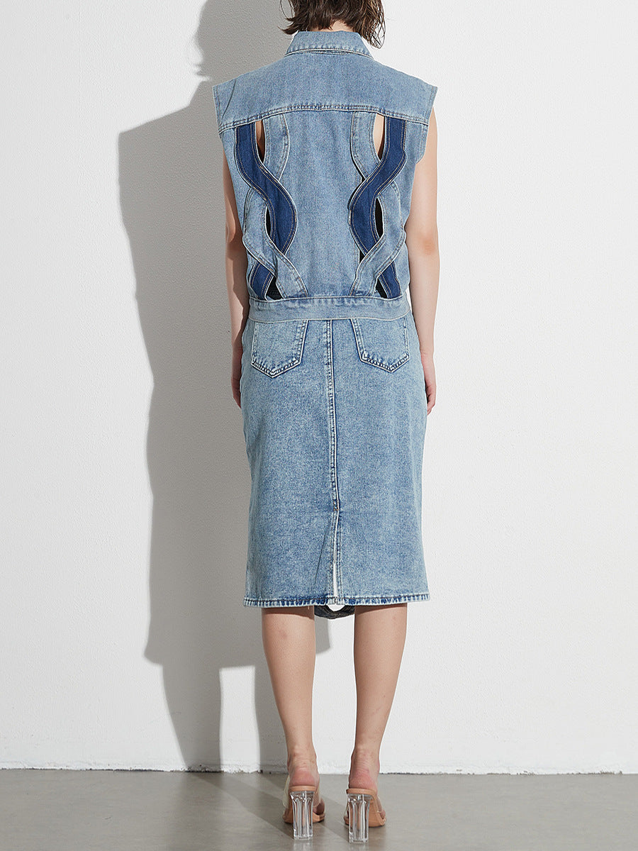 Matisse Cutout Denim Top