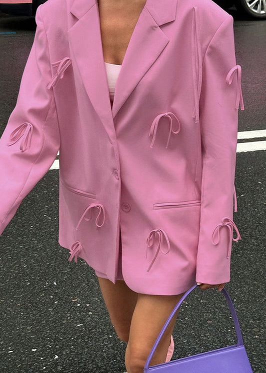 Gitanjali Bow Lapel Blazer