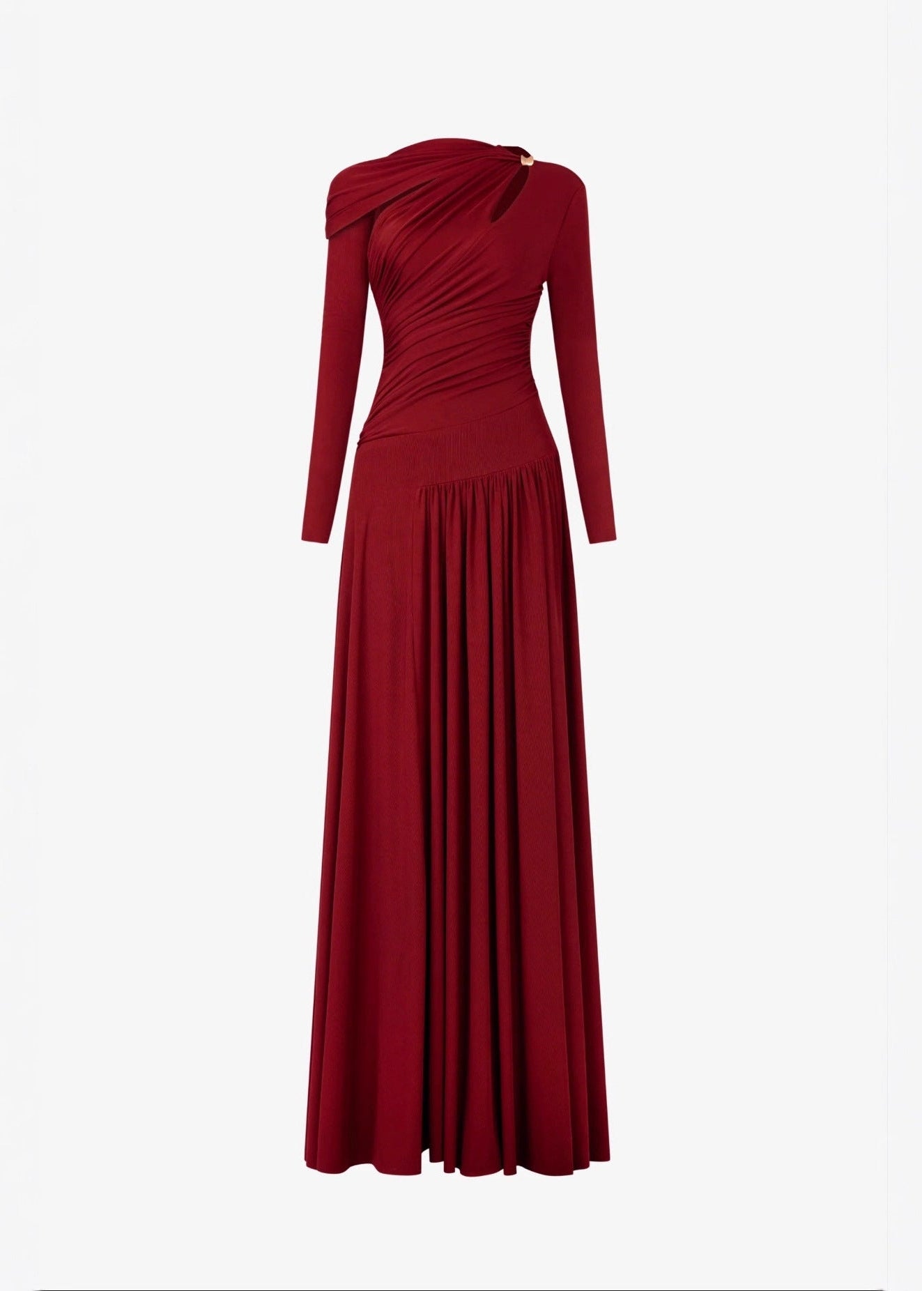 Desislav Cutout Bodycon Ruch Maxi Dress
