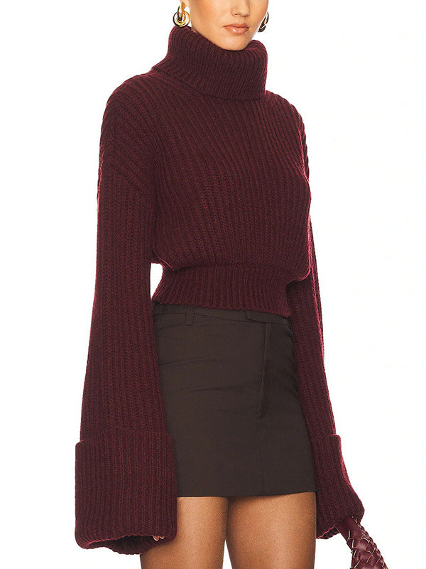 Delia High Neck Knit Top