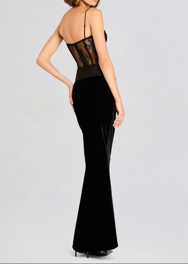 Calypso Lace Corset Maxi Dress