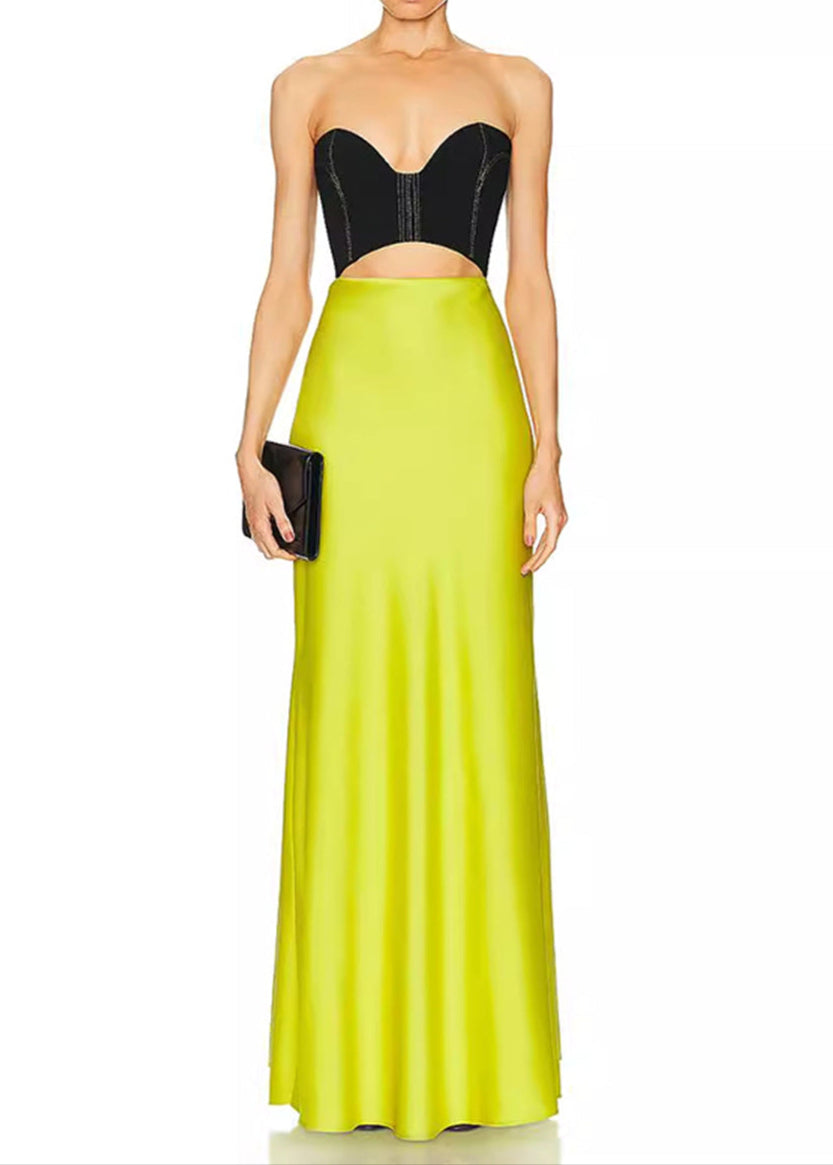 Anfim Strapless Cutout Maxi Dress