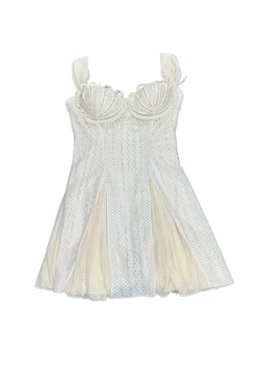 Ceallach Fringe Ruffle Mini Dress