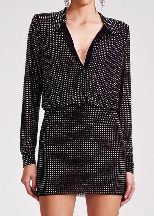 Tanvi Rhinestone Plunge Set