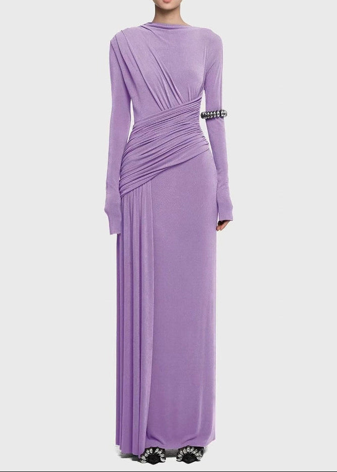 Blandine Ruch Asymmetric Maxi Dress In Black
