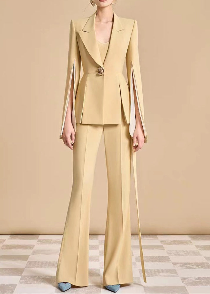 Archimedes Split Lapel Pants Set