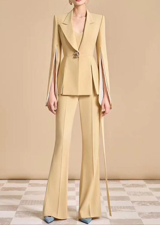 Archimedes Split Lapel Pants Set