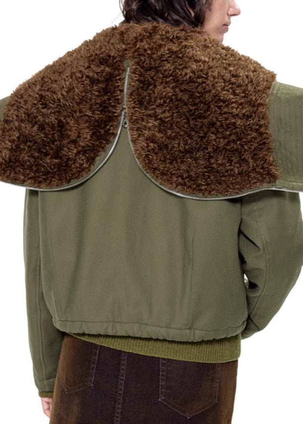 Dror Deconstruct Faux Fur Jacket