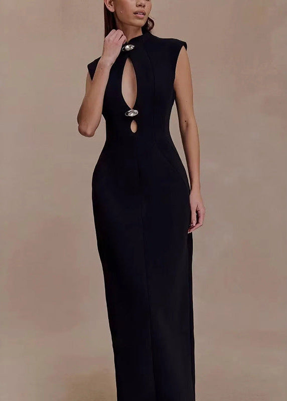 Eliou Sleeveless Cutout Maxi Dress In Black