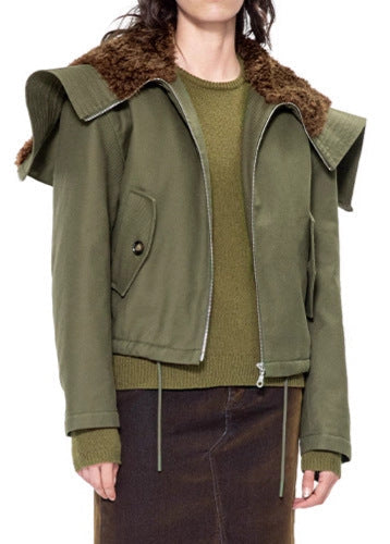 Dror Deconstruct Faux Fur Jacket