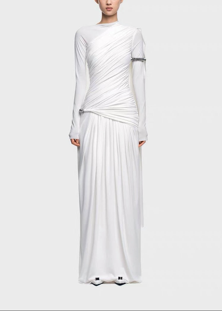Deidre Shawl Ruch Maxi Dress