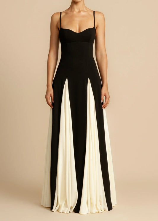 Addi Deconstruct Ruch Spaghetti Maxi Dress