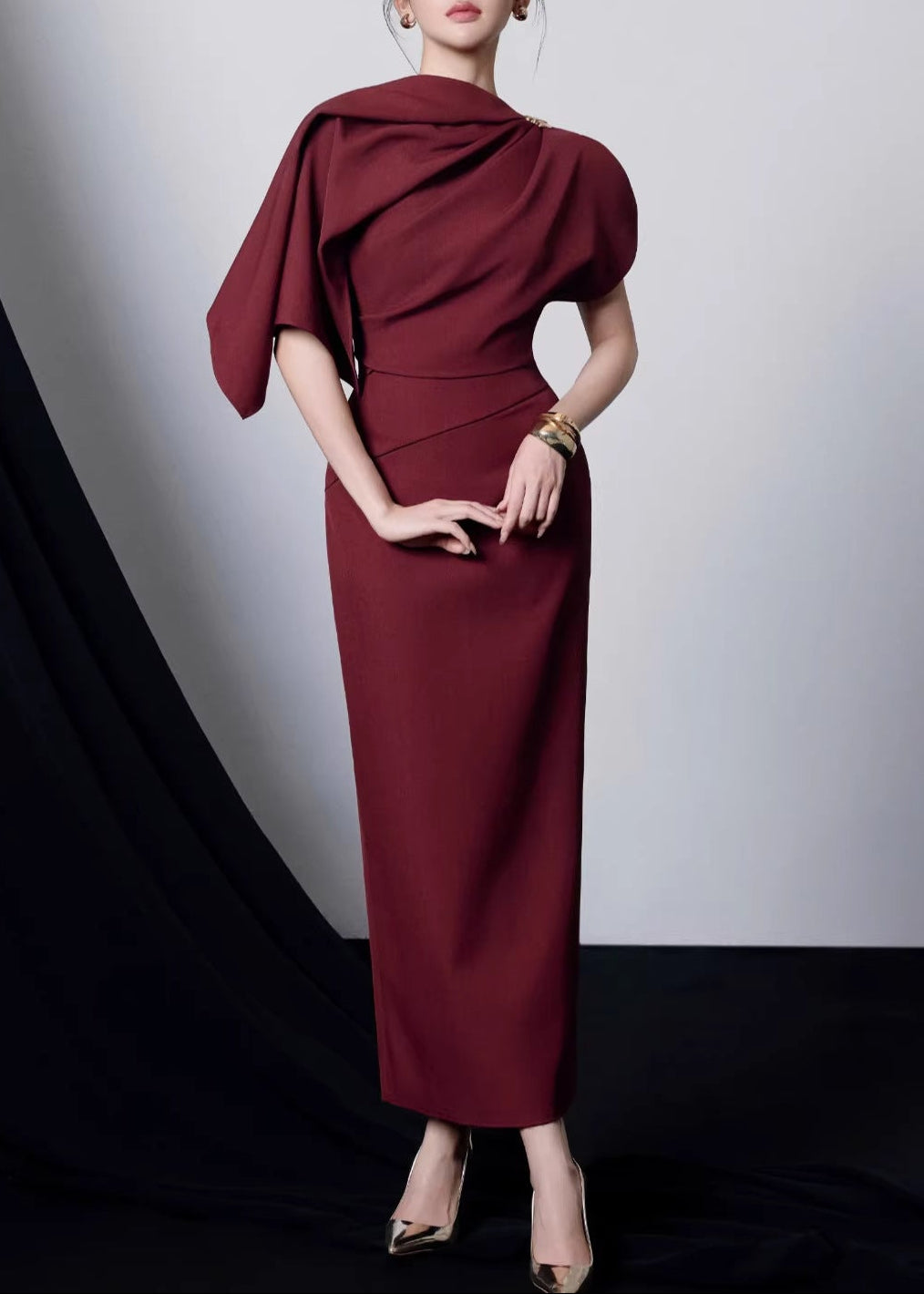 Farquhar Ruch Shawl Maxi Dress