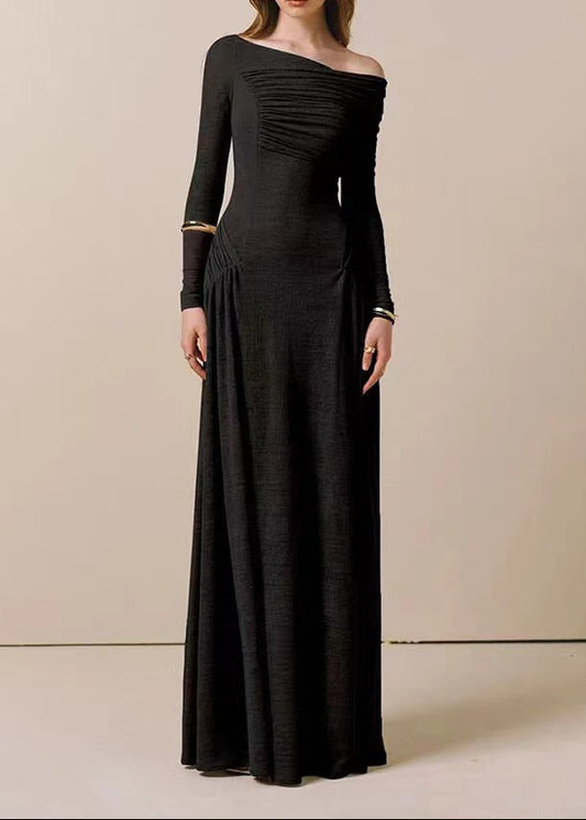 Candelario Ruch Asymmetric Maxi Dress
