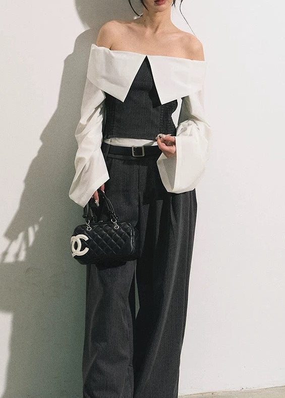 Desideria Off Shoulder Bodycon Pants Set