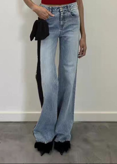 Andarta Bow Deconstruct Jeans In Black