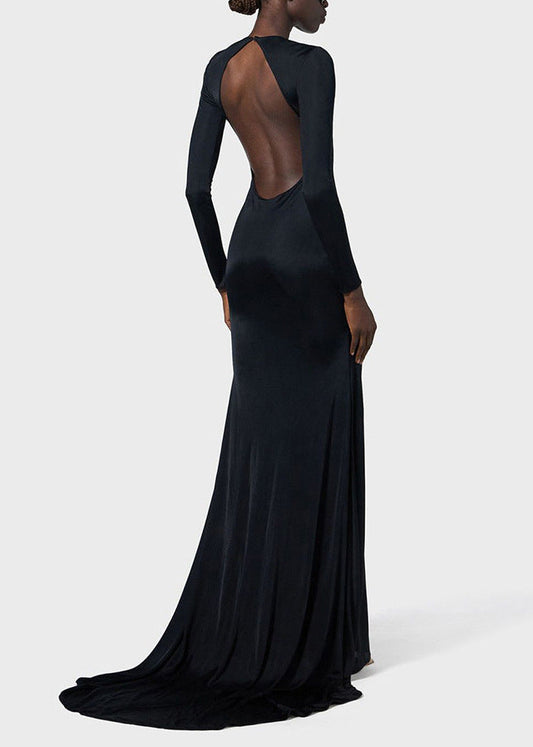 Dren Backless Embellished Maxi Dress