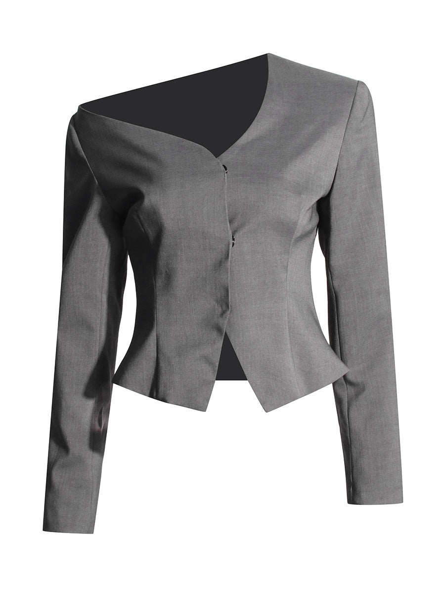 Farhod One Shoulder Blazer