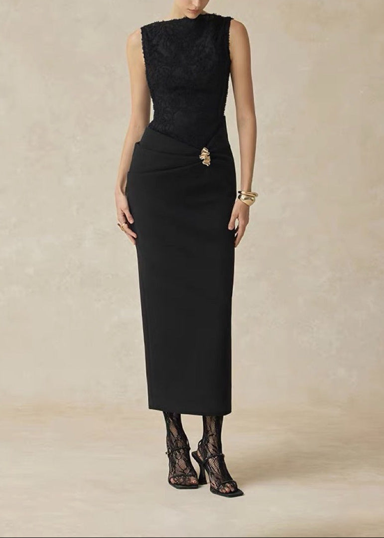 Detlev Sleeveless Deconstruct Maxi Dress