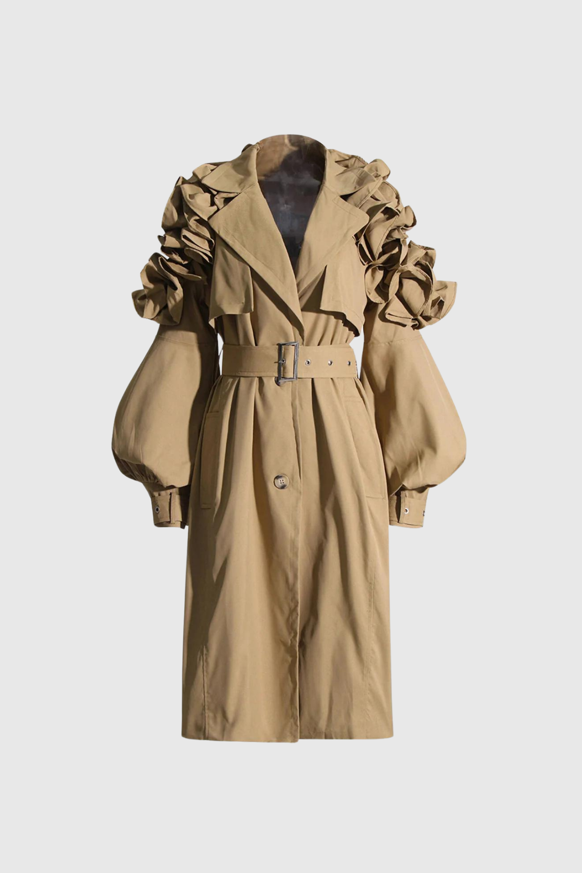 Dosen Ruffle Buckle Coat