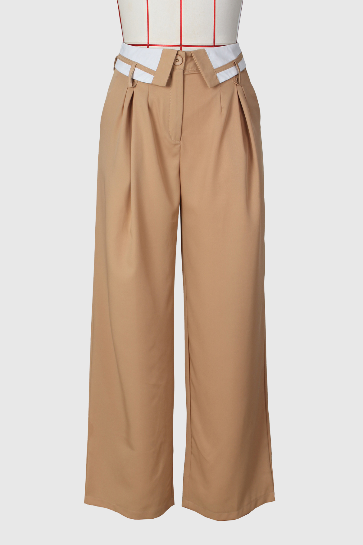 Hamza Lapel Suit Pants In Khaki