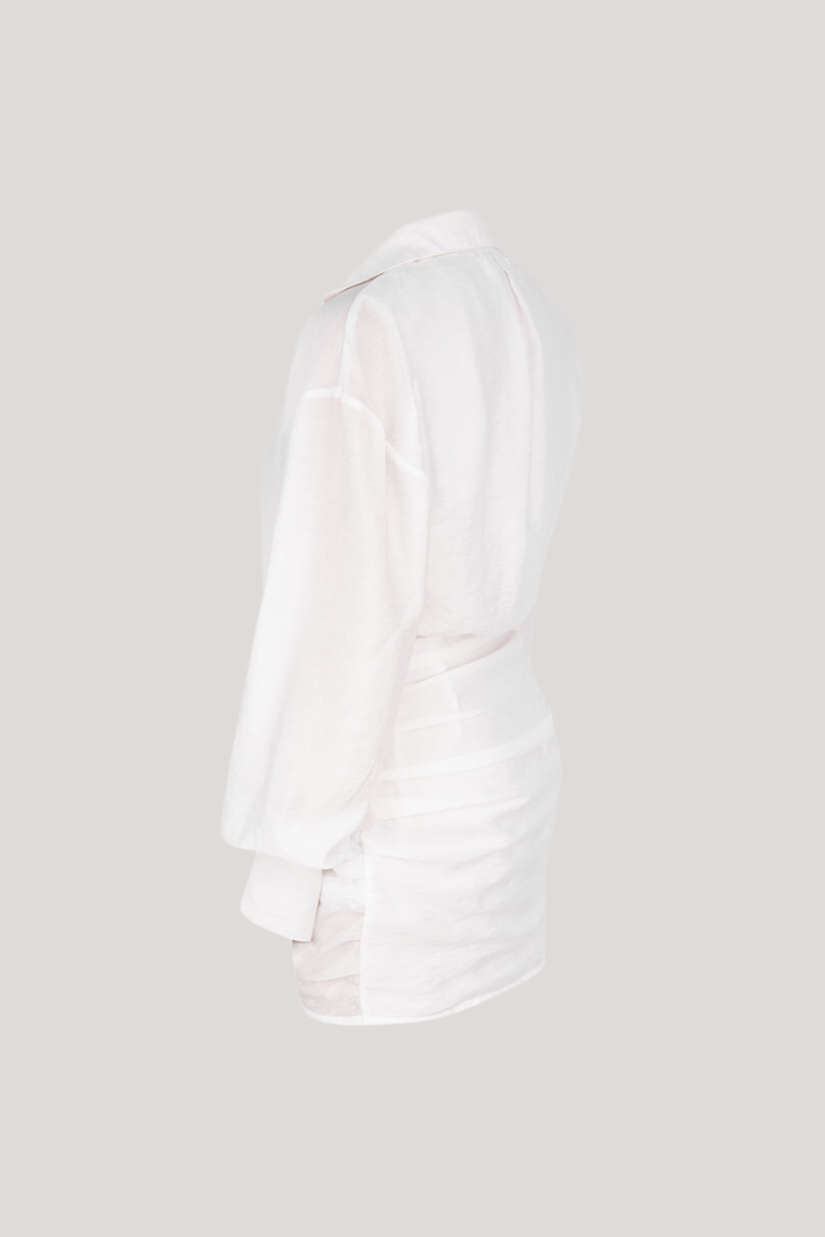 Adiel Plunge Ruch Cross Mini Shirt Dress