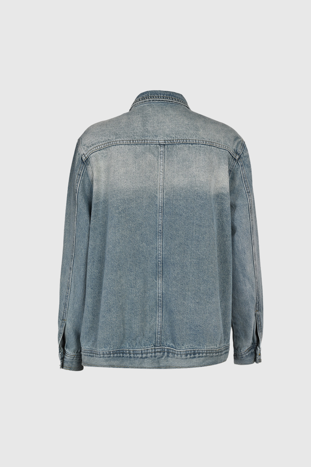Alyra Deconstruct Asymmetric Denim Jacket