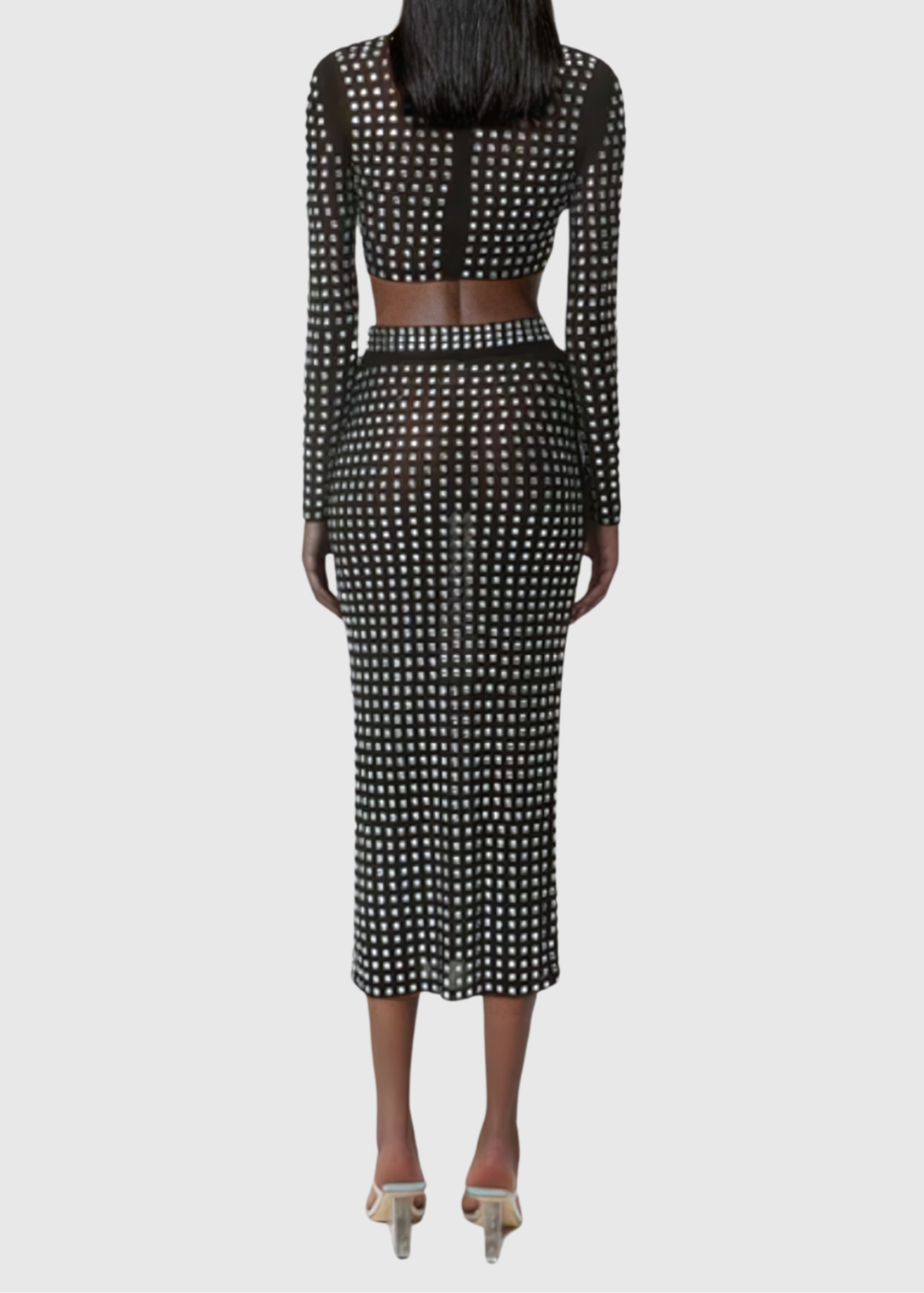 Bayram Rhinestone Bodycon Set