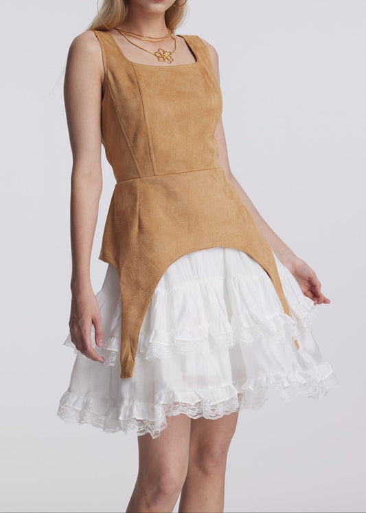 Alliance Ruffle Lace Sleeveless Mini Dress