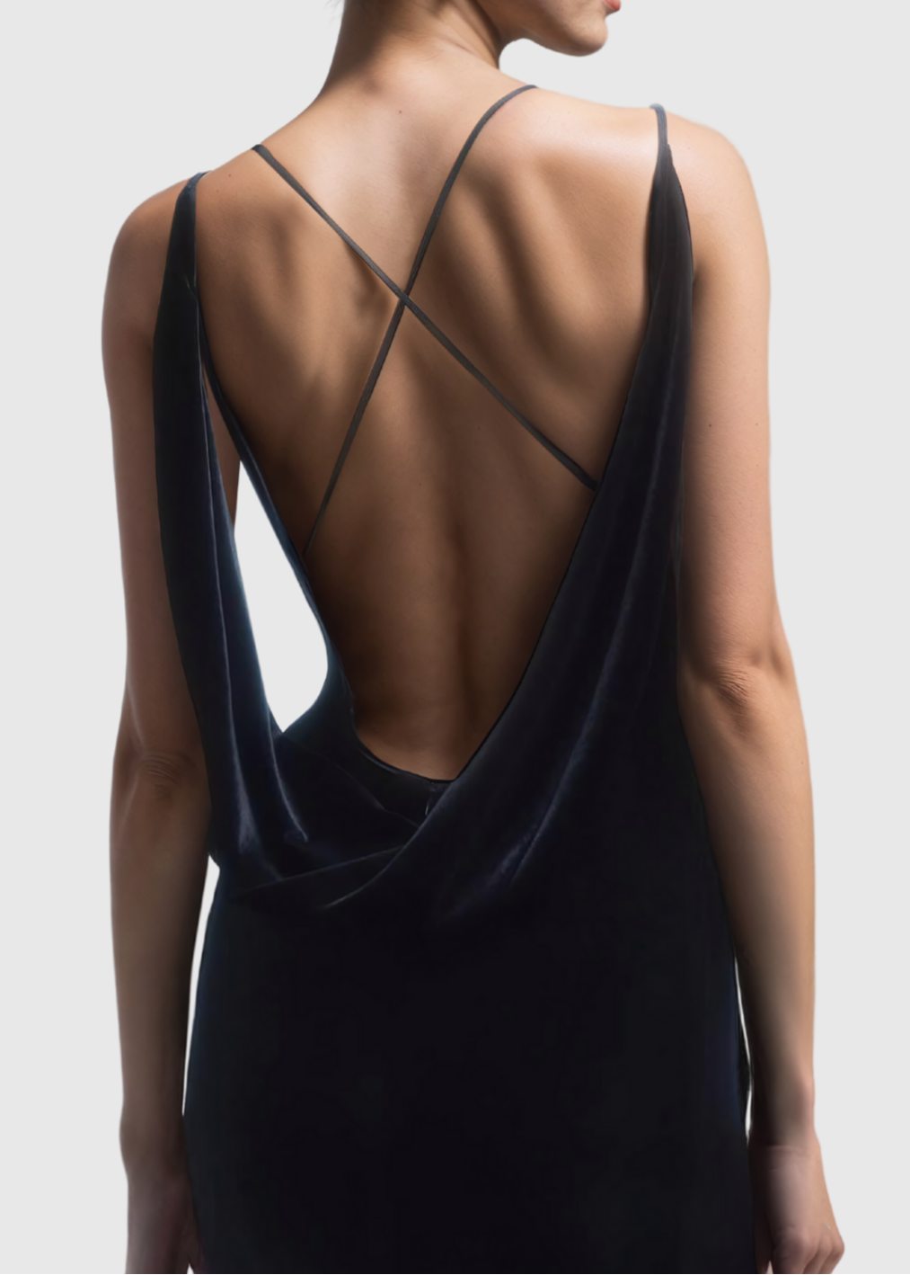 Alexi Backless Flower Spaghetti Maxi Dress