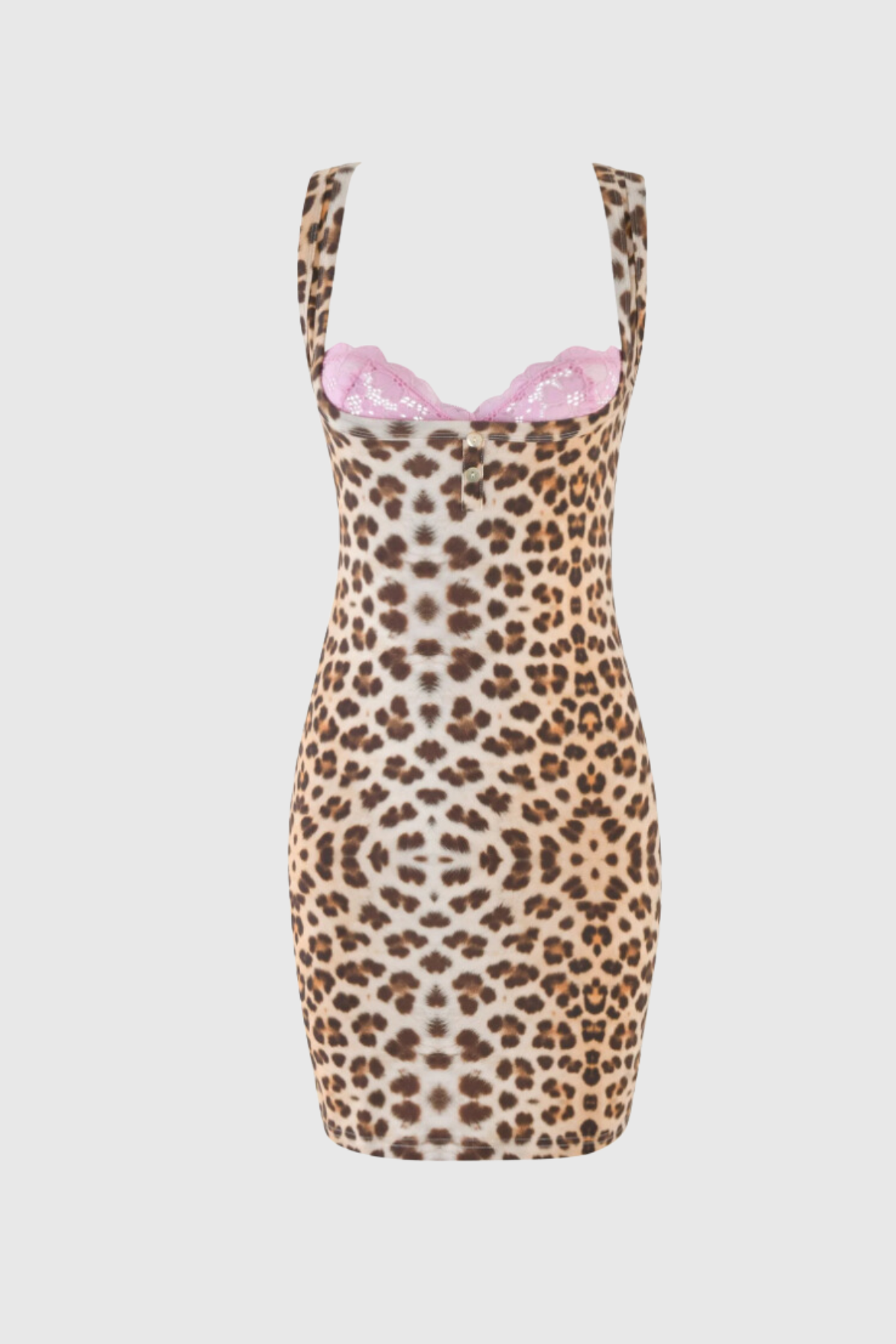 Alvarado Lace Leopard Sleeveless Mini Dress