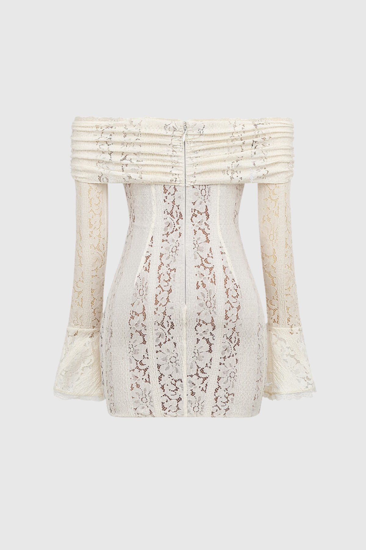 Elijah Lace Off Shoulder Cutout Mini Dress
