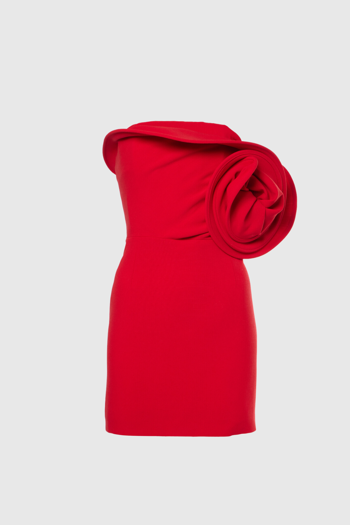 Aleta Strapless Flower Mini Dress