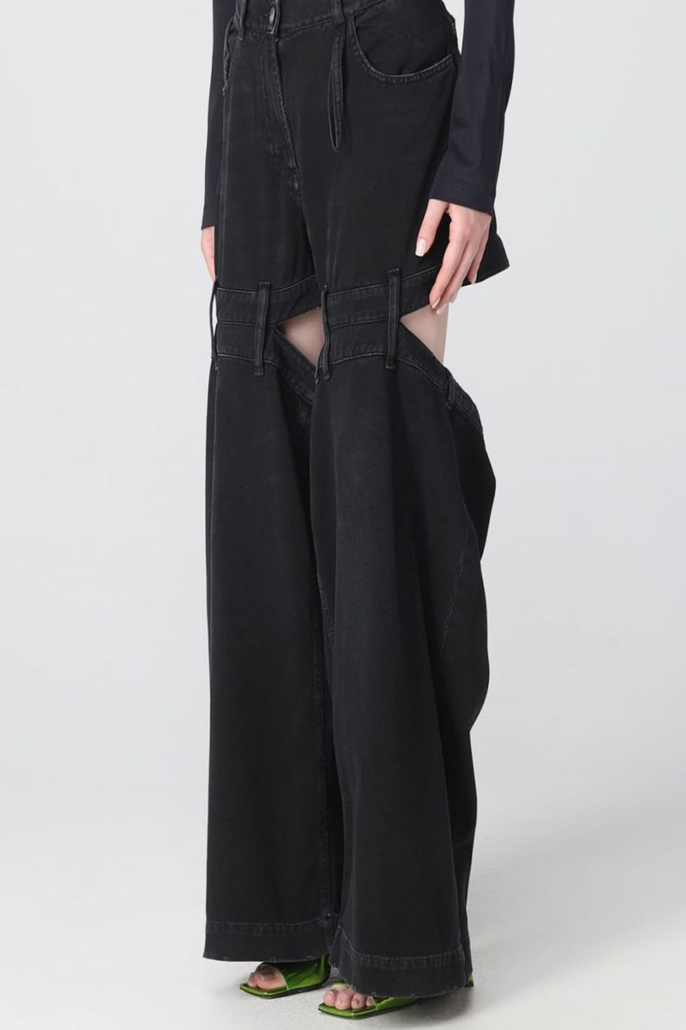 Satu Cutout Denim Jeans In Black