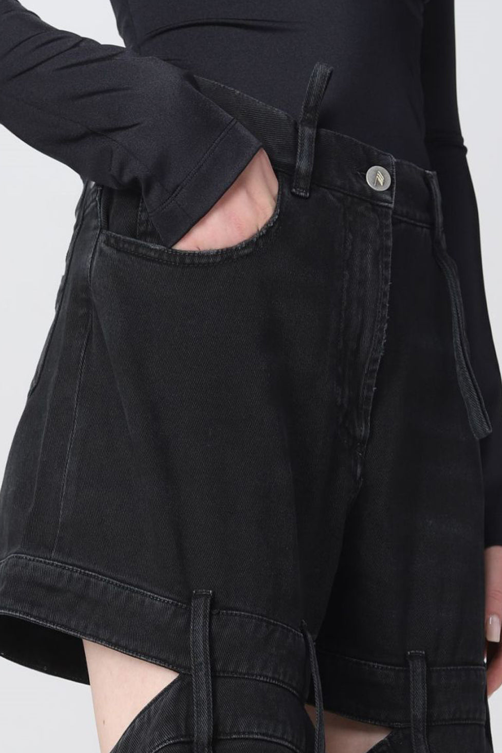 Satu Cutout Denim Jeans In Black