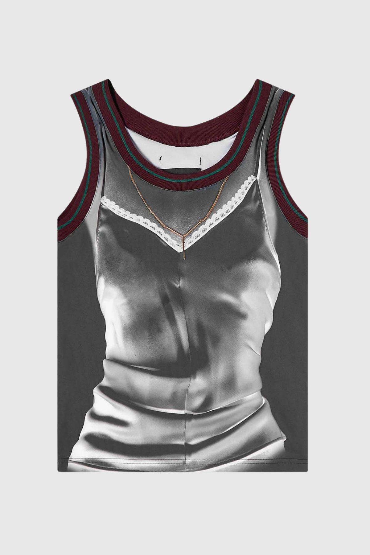 Cyfel Illusion Print Sleeveless Top