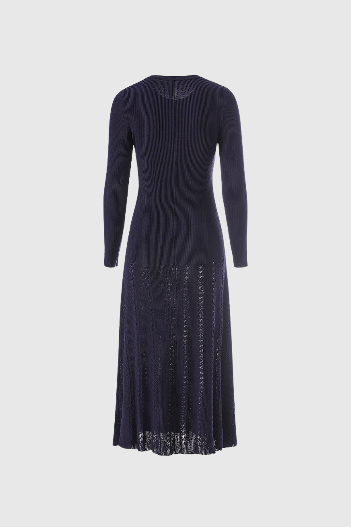 Annette Button Ruffle Knit Maxi Dress