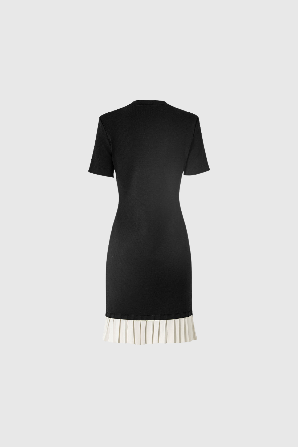 Anneke Button Ruffle Short Sleeve Mini Dress