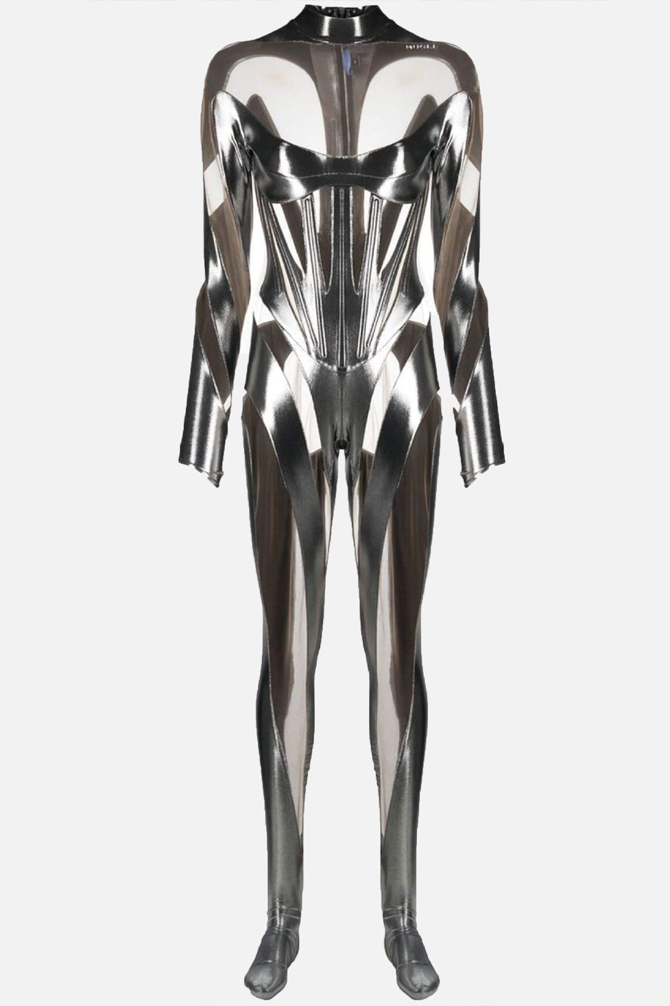 Livana Paneled Metallic Jumpsuit