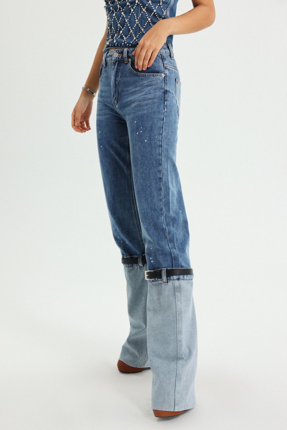 Kaysen Patchwork Denim Jeans